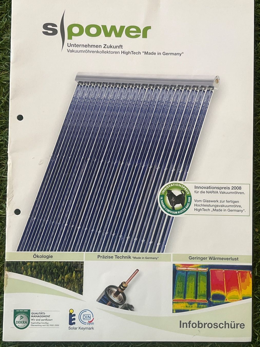 Dispositivi a energia solare: Vakuumröhre s-power DF Power Plus 110 Wp – Usato da Wilderswil venduto da ROPO3812 5