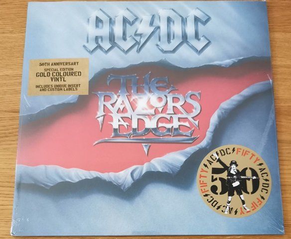 AC/DC –The Razors Edge (LP, special edition, gold Vinyl) NEU (Neu und ...