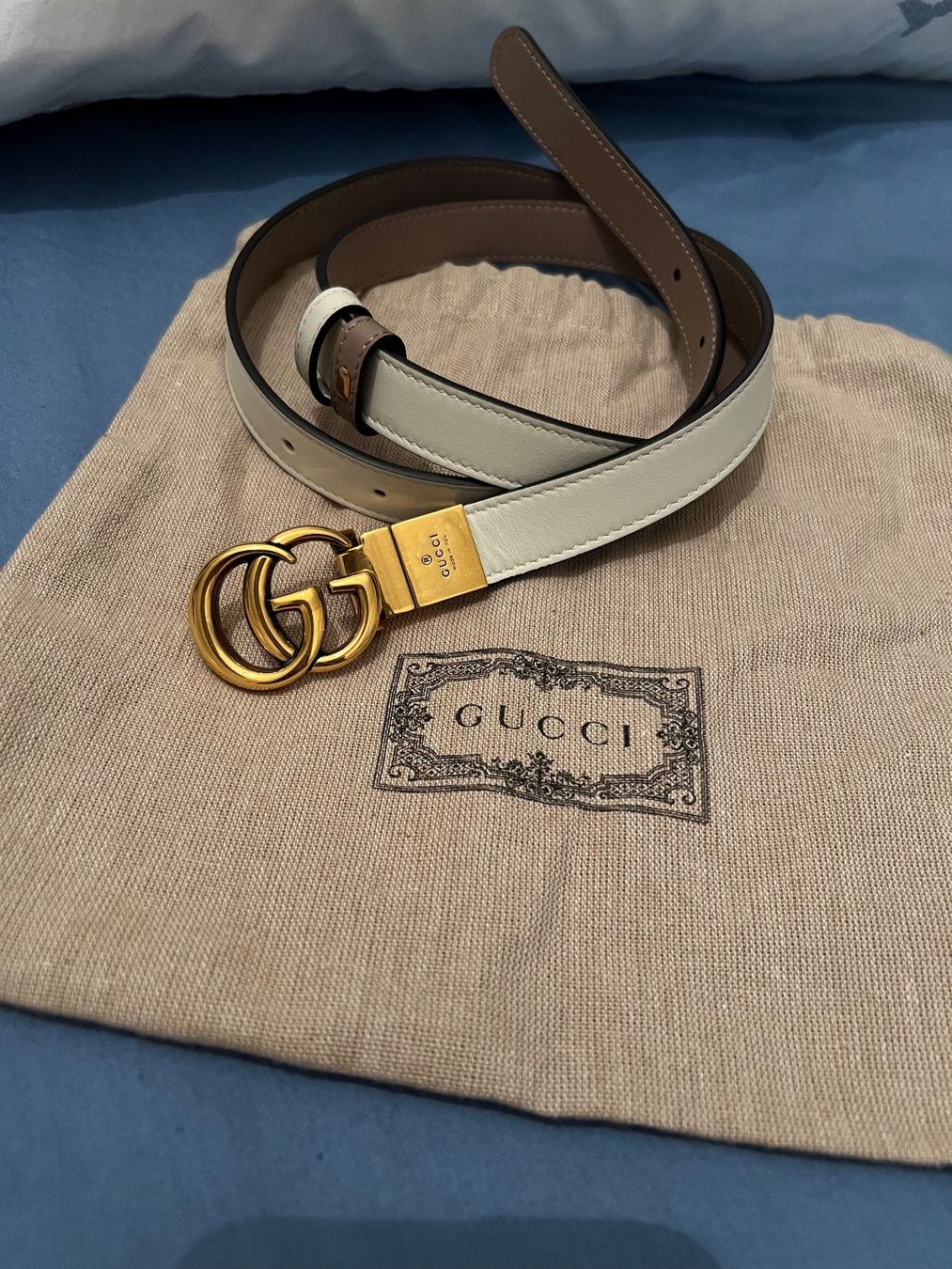 Gucci Cinture: Gucci Wende Gürtel Dusty pink / Creme – Nuovo (secondo la descrizione) da Inwil venduto da 27sonnenschein 8