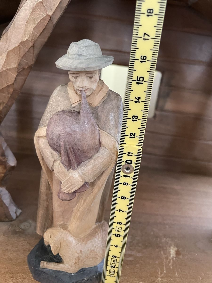 Statuette: Dudelsackbläser mit Schaf E.Thomann Brienz – Usato da Flawil venduto da Naphtali 5
