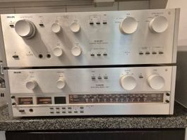 Philips 22AH 307 + AH 105 Tuner + Amplifier Rarität + +