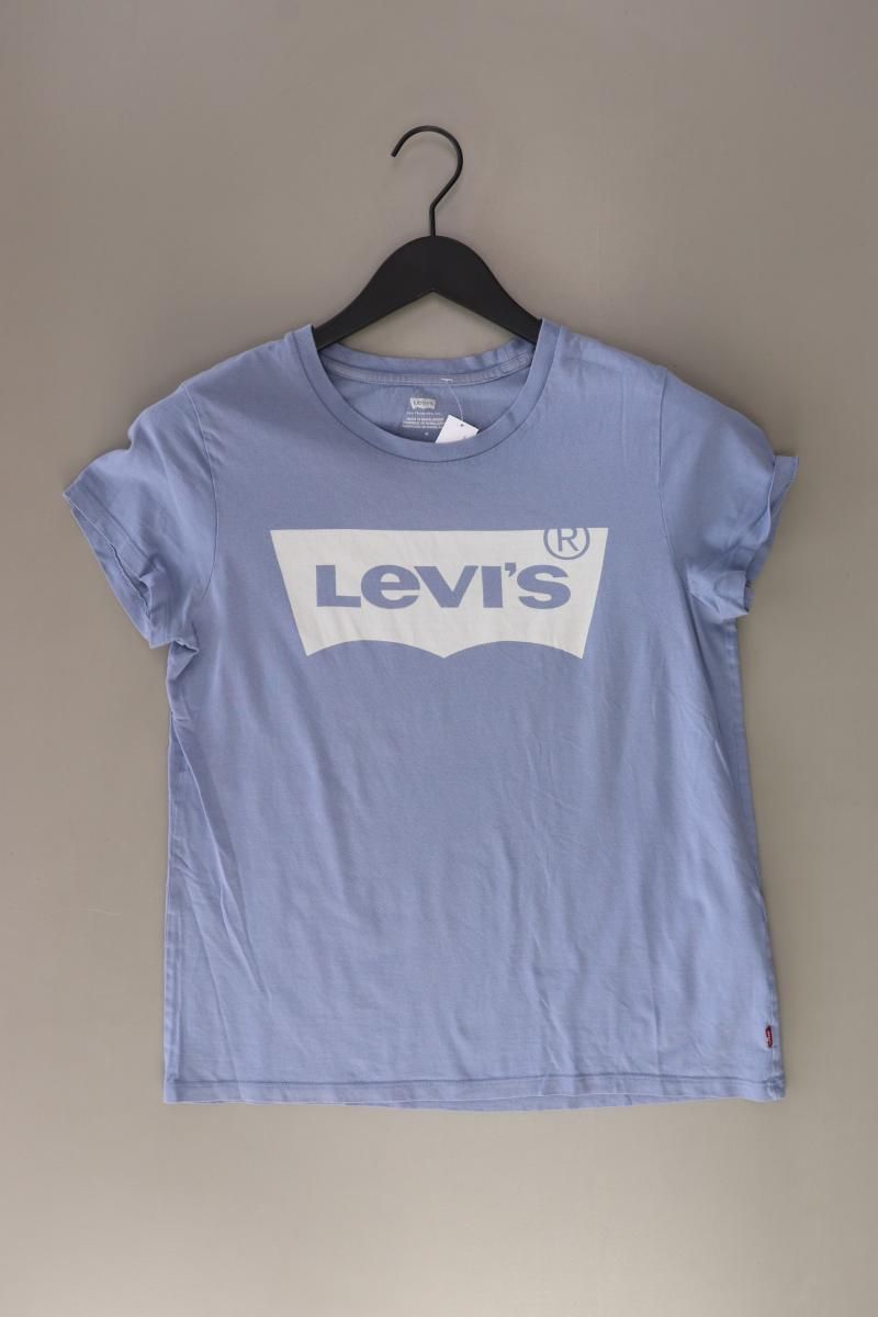 T-shirt: Levi's Printshirt Gr. M Kurzarm blau – Usato da Neustadt an der Waldnaab venduto da SecondLifeFashion