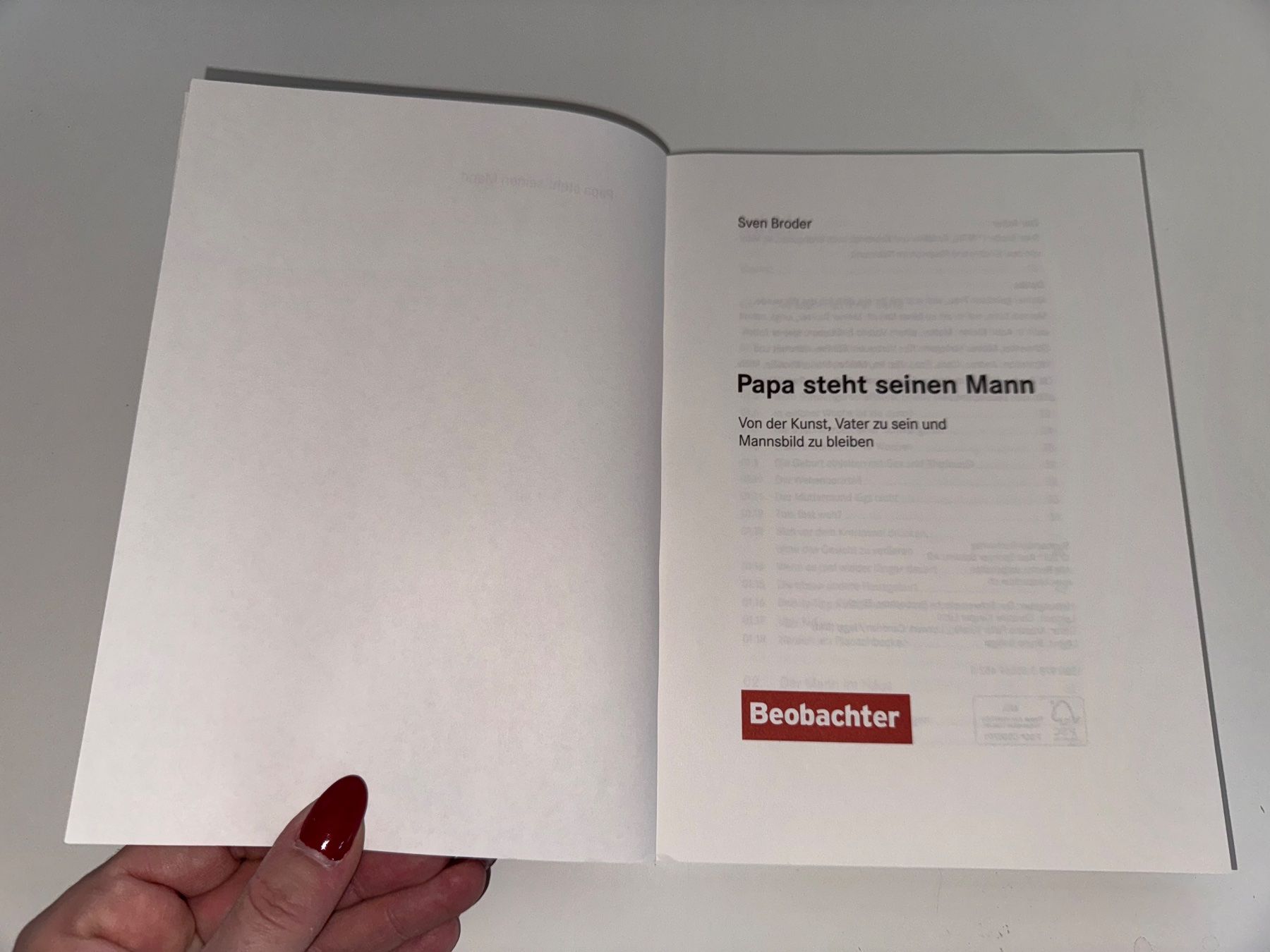 Libri: BUCH: Sven Boder, Papa steht seinen Mann – Usato da Grosswangen venduto da Second_hand_paradise 1