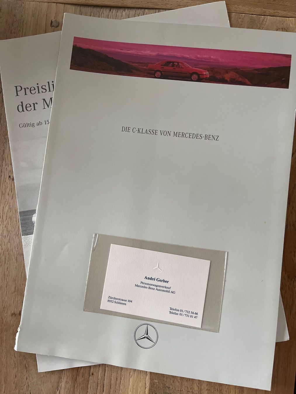 Mercedes-Benz Documenti: Prospekt Mercedes C-Klasse 03 1992 – Nuovo (secondo la descrizione) da Hausen AG venduto da deliec