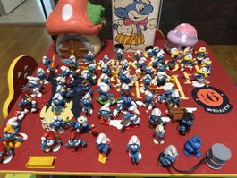 Grosse Schlumpf-Sammlung, 56+Stk., top Zustand!