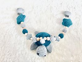 Kinderwagenkette Schildkröte petrol