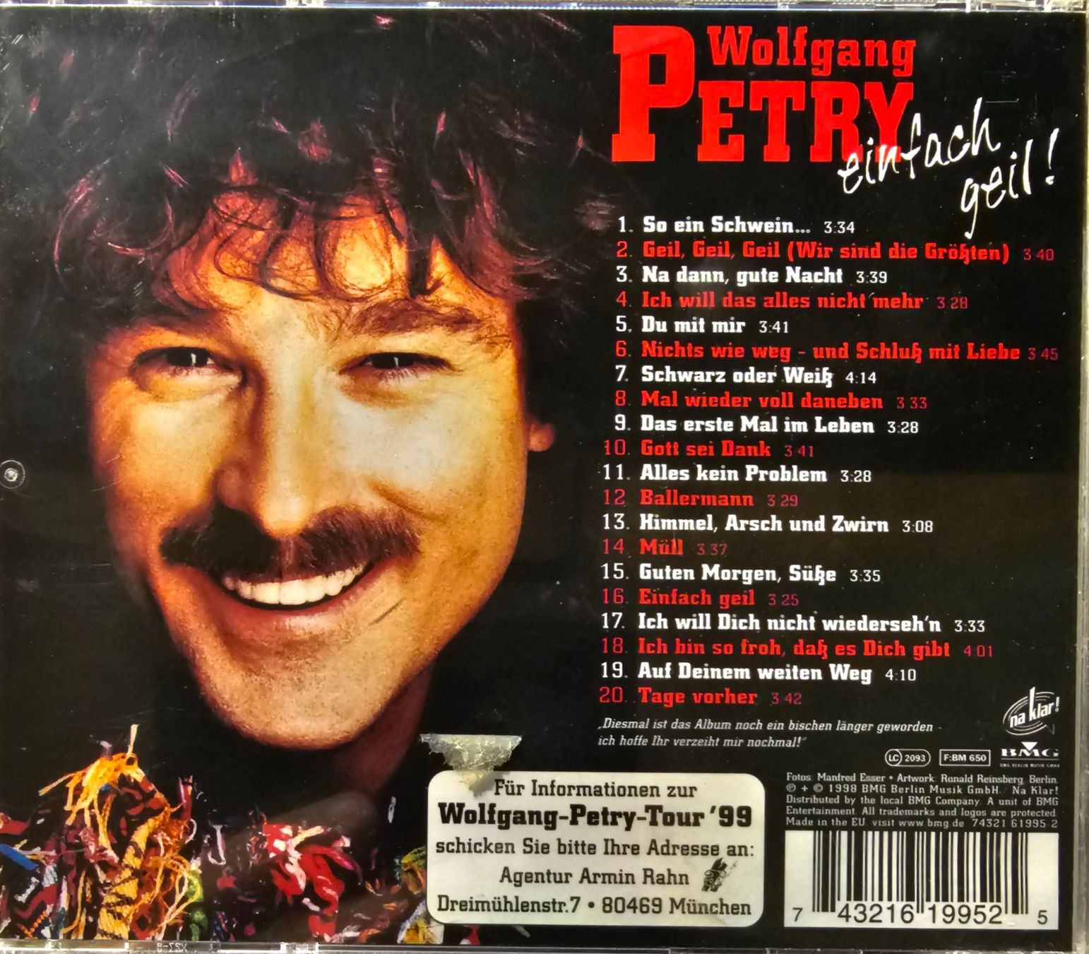 CDs: Wolfgang Petry – Einfach Geil ! – Gebraucht aus Wahlen b. Laufen von Cg10 1