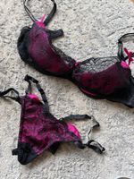 Heisses Dessous-Set, schwarz/pink