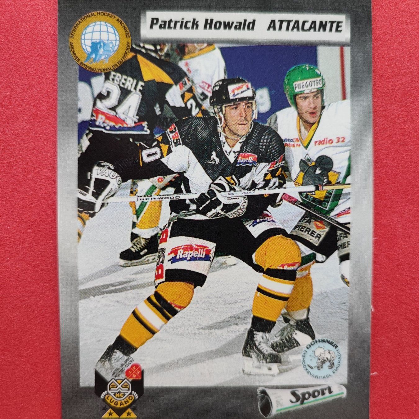 Carte collezionabili: Patrick Howald - HC LUGANO - 1993/94 – Usato da Dübendorf venduto da kb86_MOVIE