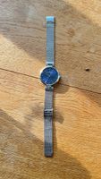 Jacques Lemans Uhr blaues Zifferblatt mit Gebrauchsspuren
