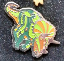 Pin Anstecknadel Dino Triceratops c1993 Dinos by Roy
