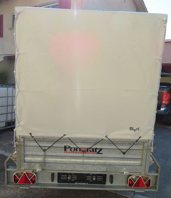 Sachentransportanhänger Pongratz Brücke mit Verdeck 1200 5