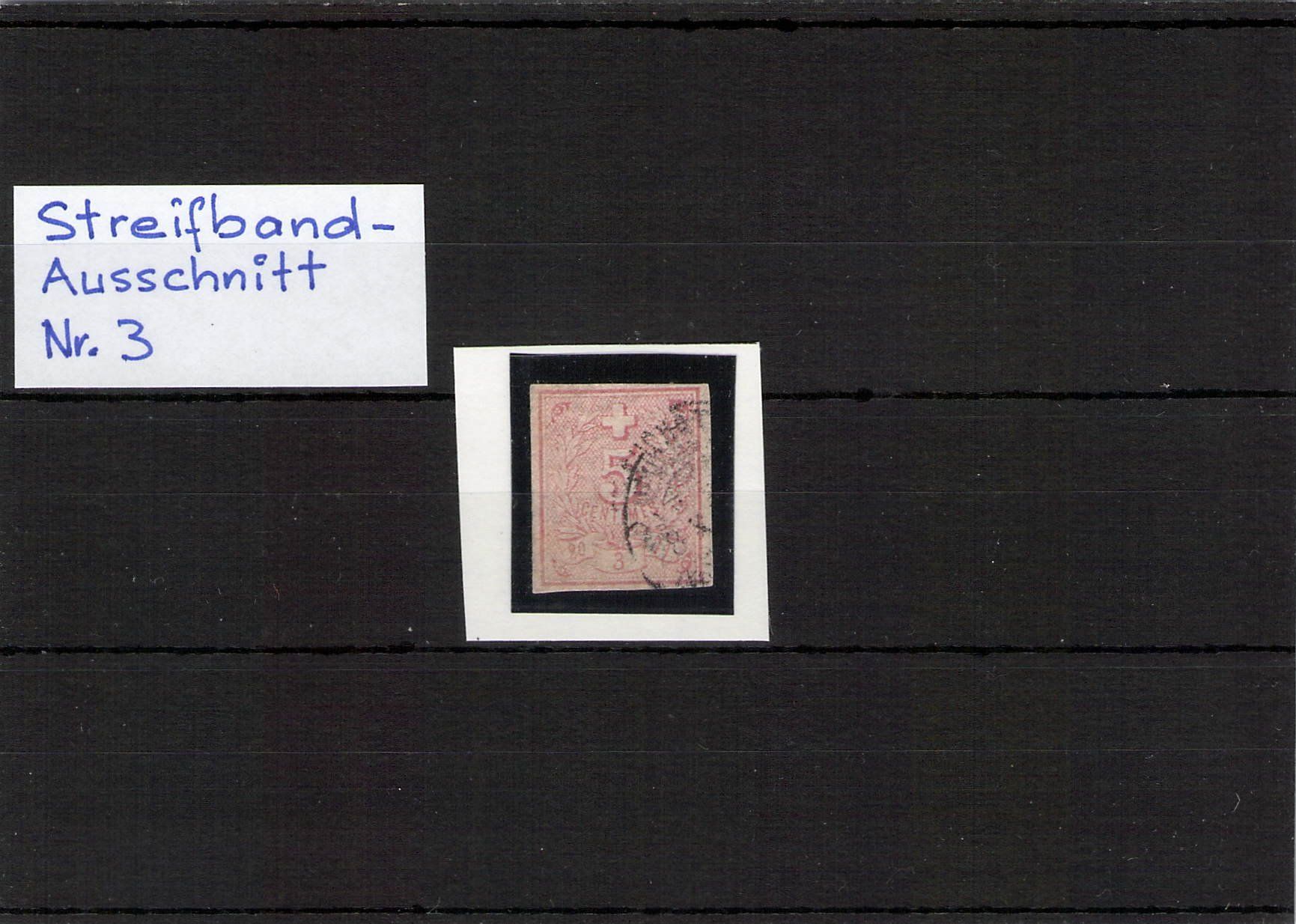 Alle Briefmarken: Streifband-Ausschnitt Nr. 3 – Gebraucht aus Reichenburg von Pipo-67