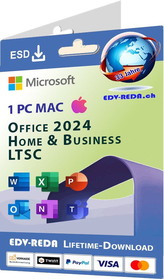 Microsoft Software: Microsoft Office 2024 Home and Business MAC LTSC – Gebraucht aus Langenthal von Reda