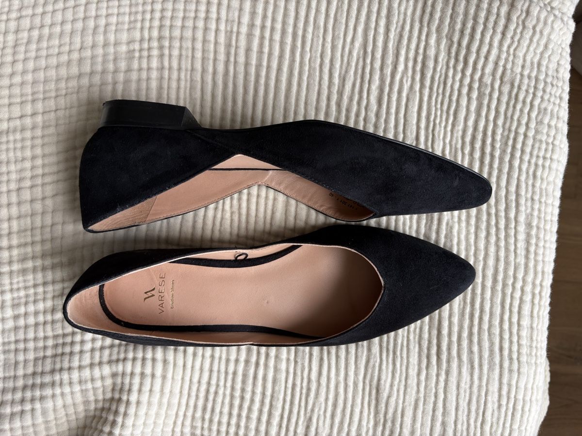 Scarpe da donna: Ballerines noires en daim – Nuovo (secondo la descrizione) da Lausanne venduto da Sha_btd 3