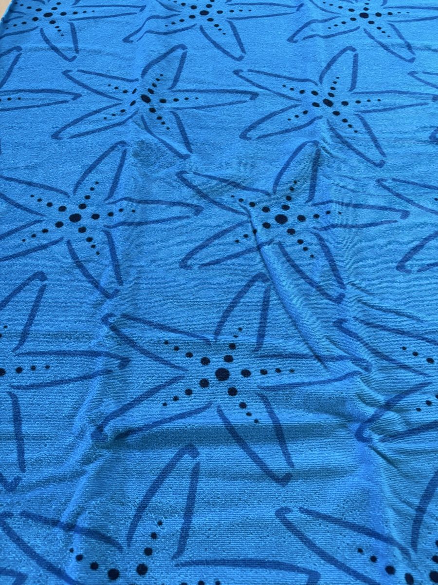 Teli da bagno: Badetuch Seesterne, Gr. 75x150 cm / NEU  – Nuovo (secondo la descrizione) da Oberengstringen venduto da Marling 1