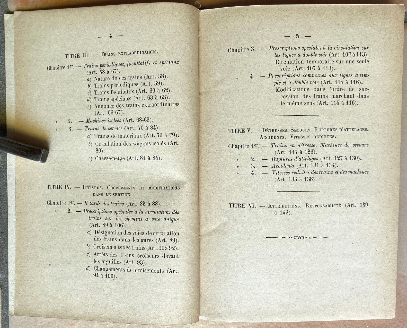 SBB/CFF/FFS Dokumente: CFF - Circulation des trains. A simple & double voie 1880 – Gebraucht aus Versoix von Decapod 3