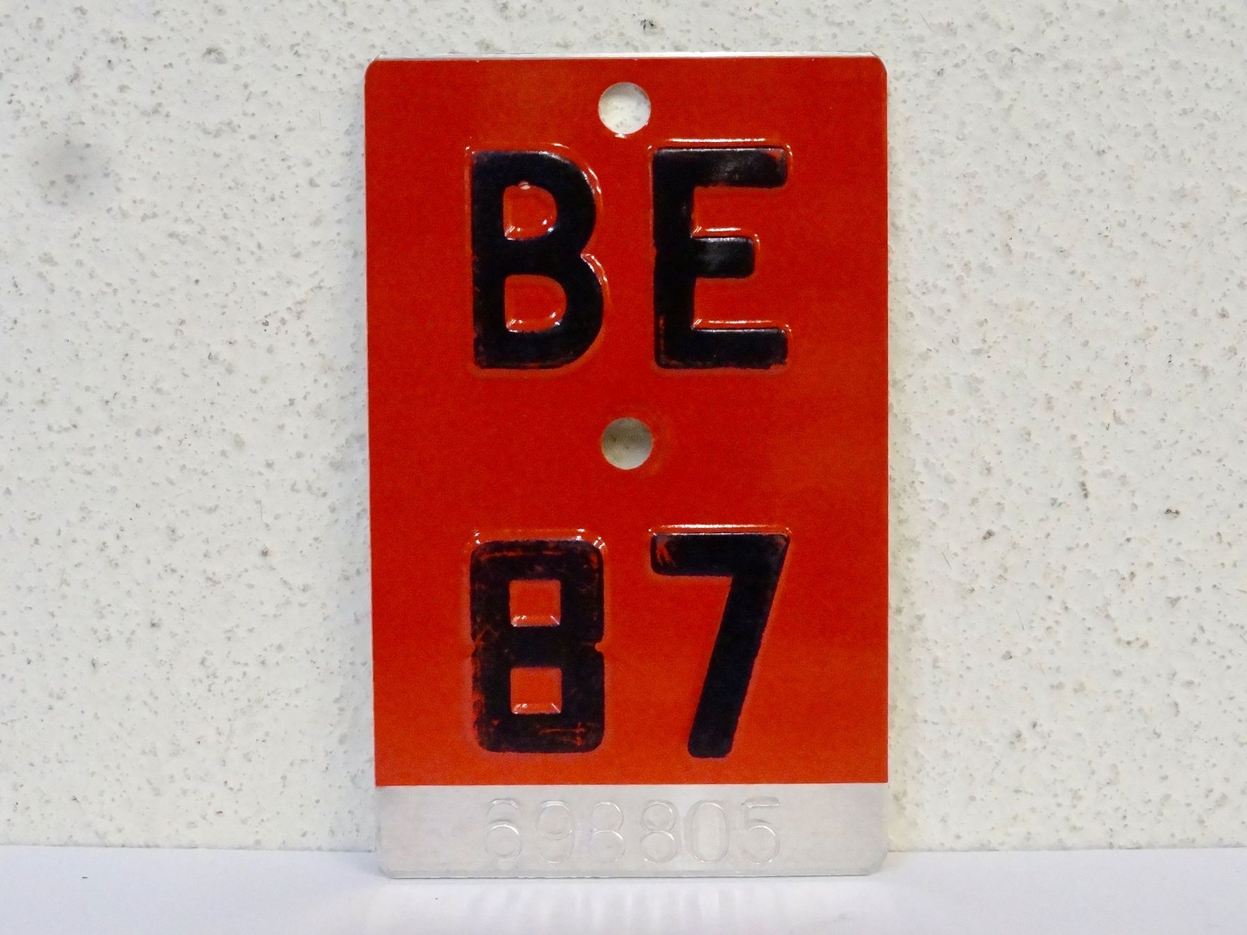 Ecriteaux: BE 87 VELONUMMER - FAHRRADSCHILD – D'occasion à Kerzers par djstarsky73