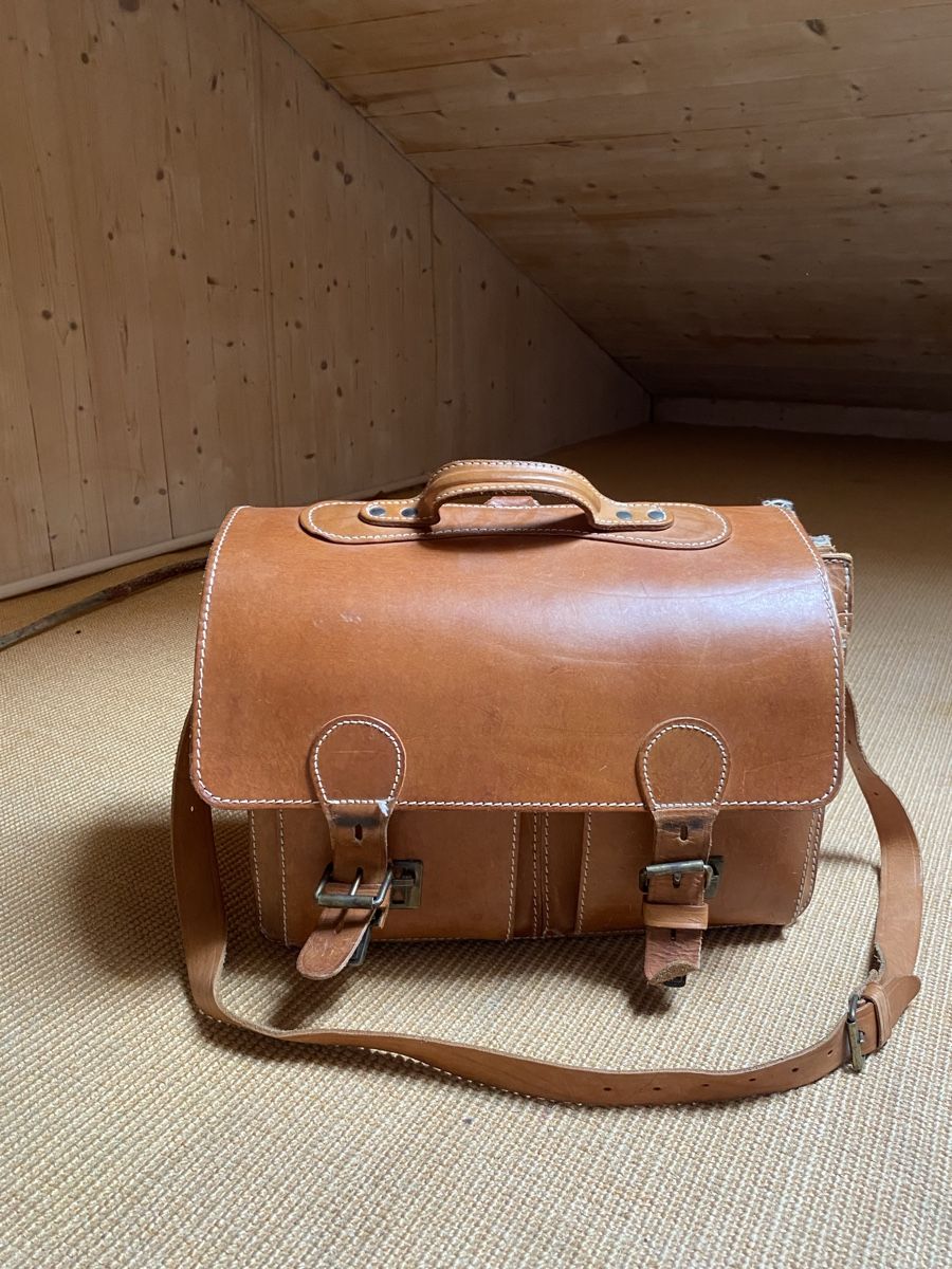 Borse: Ledertasche Original Reiter, braun, Used-Look – Usato da Bern venduto da moiramoira