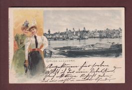 Gruss aus LUZERN - Frauen - 1900 Feldpost