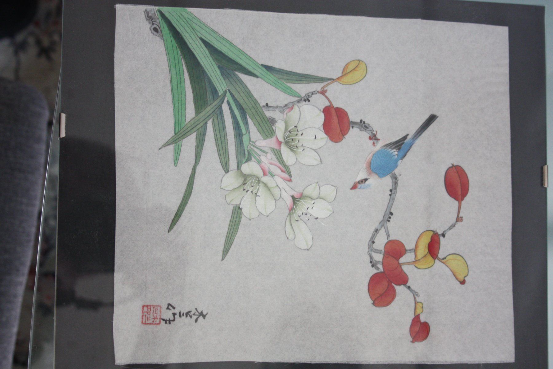 Poster & Bilder: Seidenmalerei, China – Gebraucht aus Oberwil BL von Hesa41