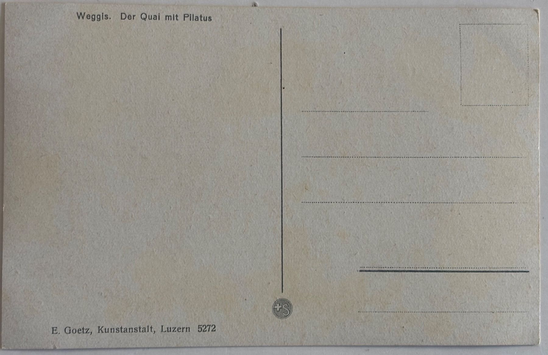 Cartoline postali: Weggis, Quai, Pilatus – Usato da Frauenfeld venduto da Merk52 1