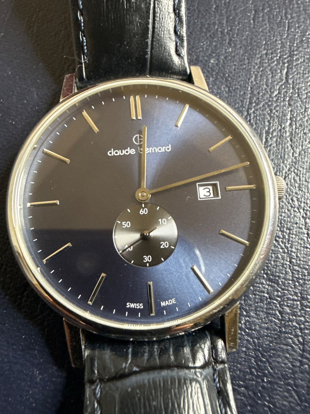 Uhren: Claude Bernard Quarz 41 mm – Gebraucht aus Pfeffingen von Allhandelklgwatches