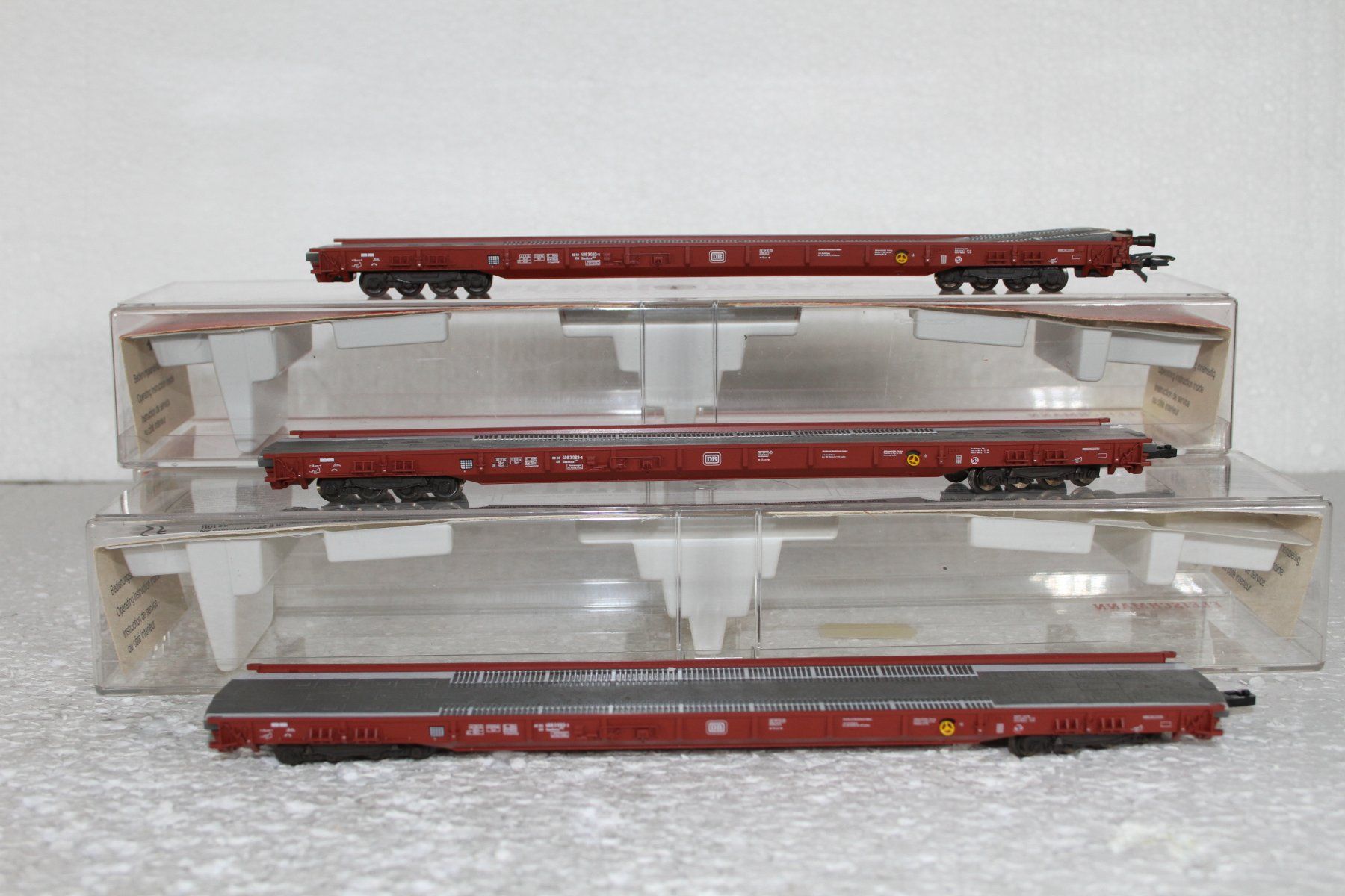 Fleischmann Modelleisenbahnen: Fleischmann 5270 u. 2x 5271 DB RoLa Rollende Landstrasse – Gebraucht aus Triesen von cor_62ts
