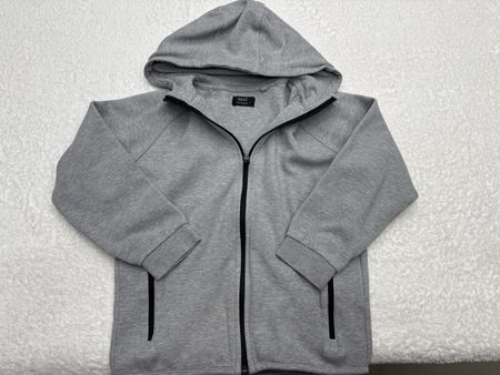 Sweat à capuche zippé gris NEXT enfant taille 134cm 9 ans