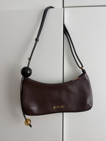 Jacquemus Handtasche braun Leder mit Staubbeutel neuwertig