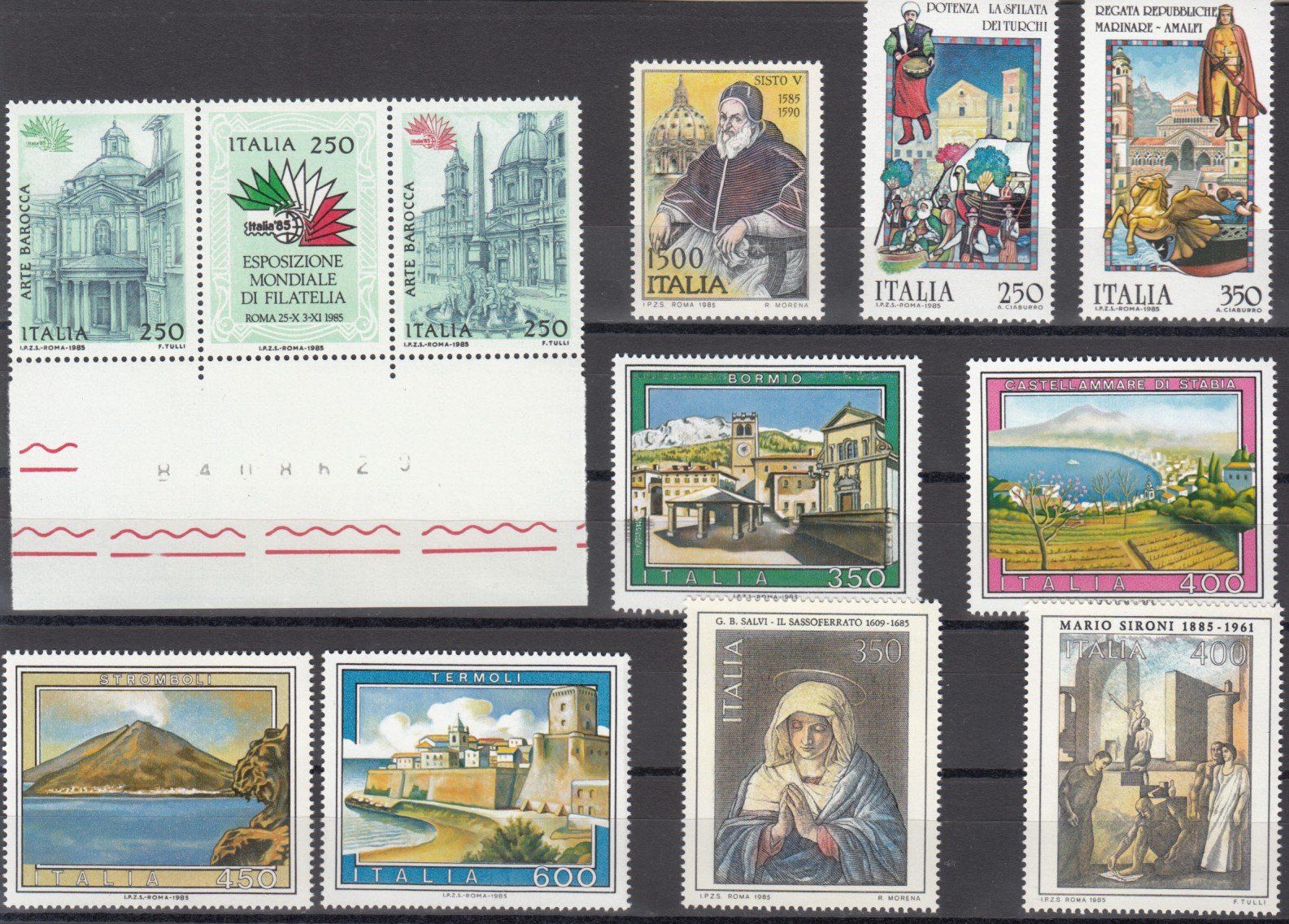 Tutti i francobolli: Italien 1985 postfrisch – Usato da Bürglen TG venduto da StampGraf 2