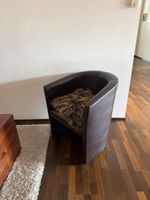 Sessel braun Kunstleder guter Zustand