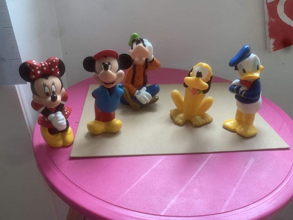 Lot De 5 Figurines Disney - Occasion, Parfait Pour Collection Ou Jouet