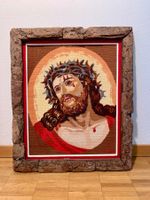 Gobelin Gemälde / Stickbild Jesus mit Dornenkrone