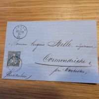 Lettre Locle 1866 Cormondrèche Helvétie Assise