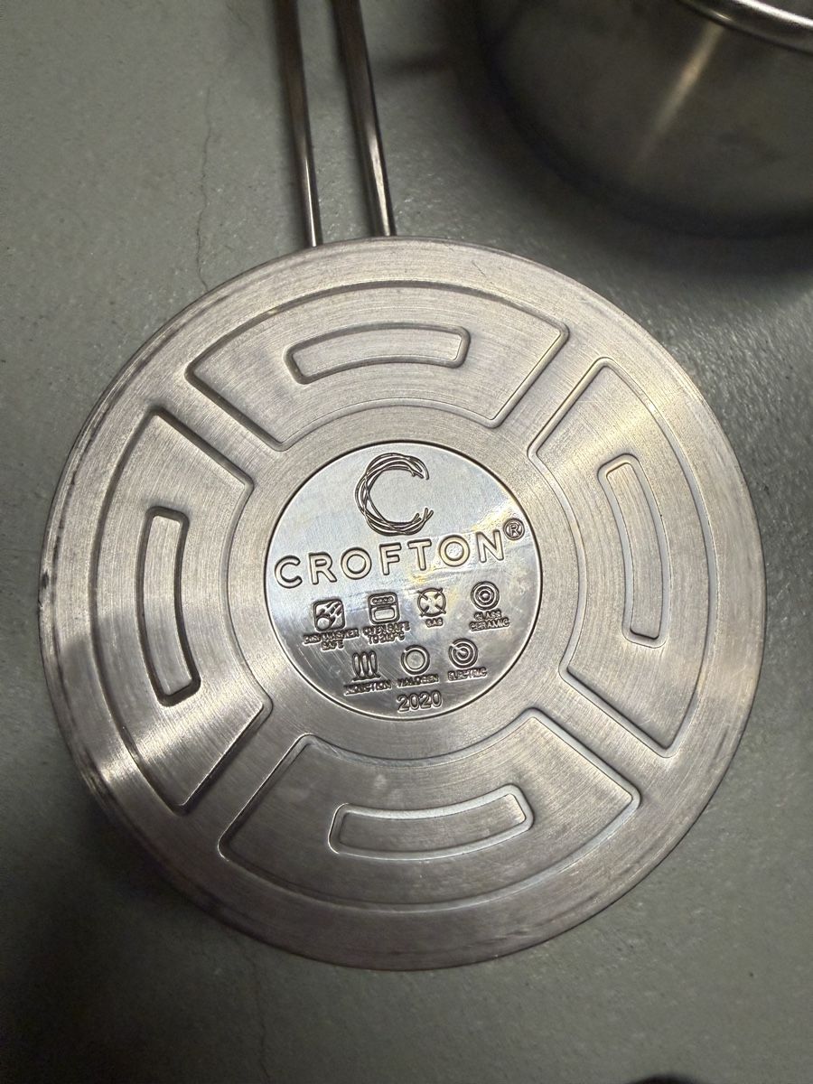 Pfannen: Kochtopfset Crofton/Kitchenware Edelstahl 5-teilig – Gebraucht aus Otelfingen von Otto4 1
