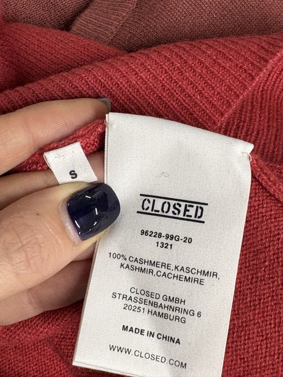 Closed Maglioni & Felpe: CLOSED Kaschmir Rollkragenpullover Gr. S Rot himbeer – Nuovo (secondo la descrizione) da Regensdorf venduto da secondchancefashion 5