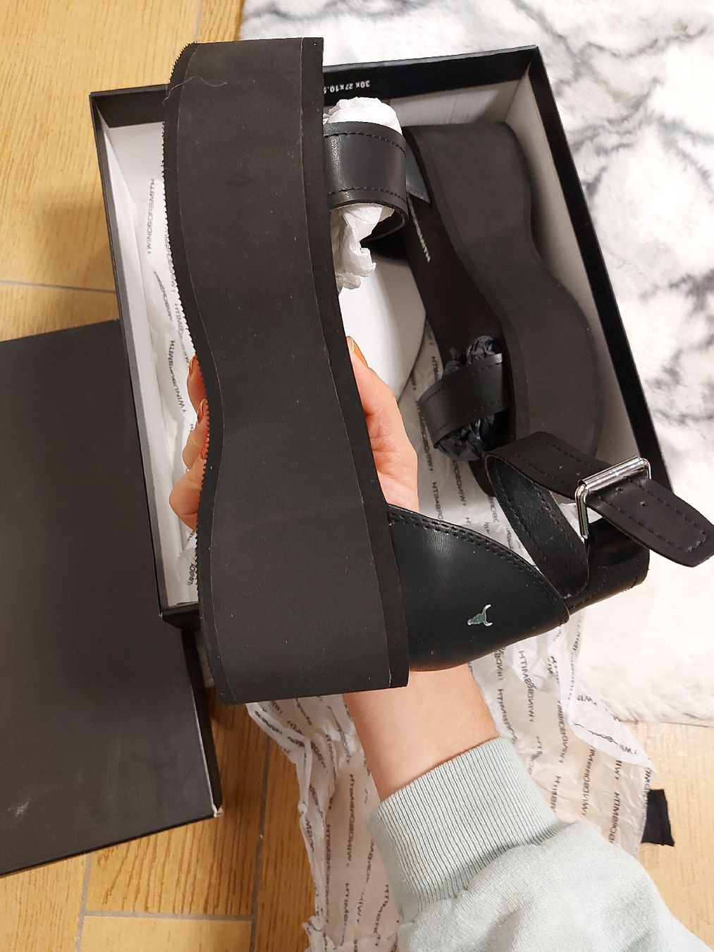 Damenschuhe: Windsorsmith sandali pelle nero 38 platform ghotic – Gebraucht aus Coldrerio von camillo71 2