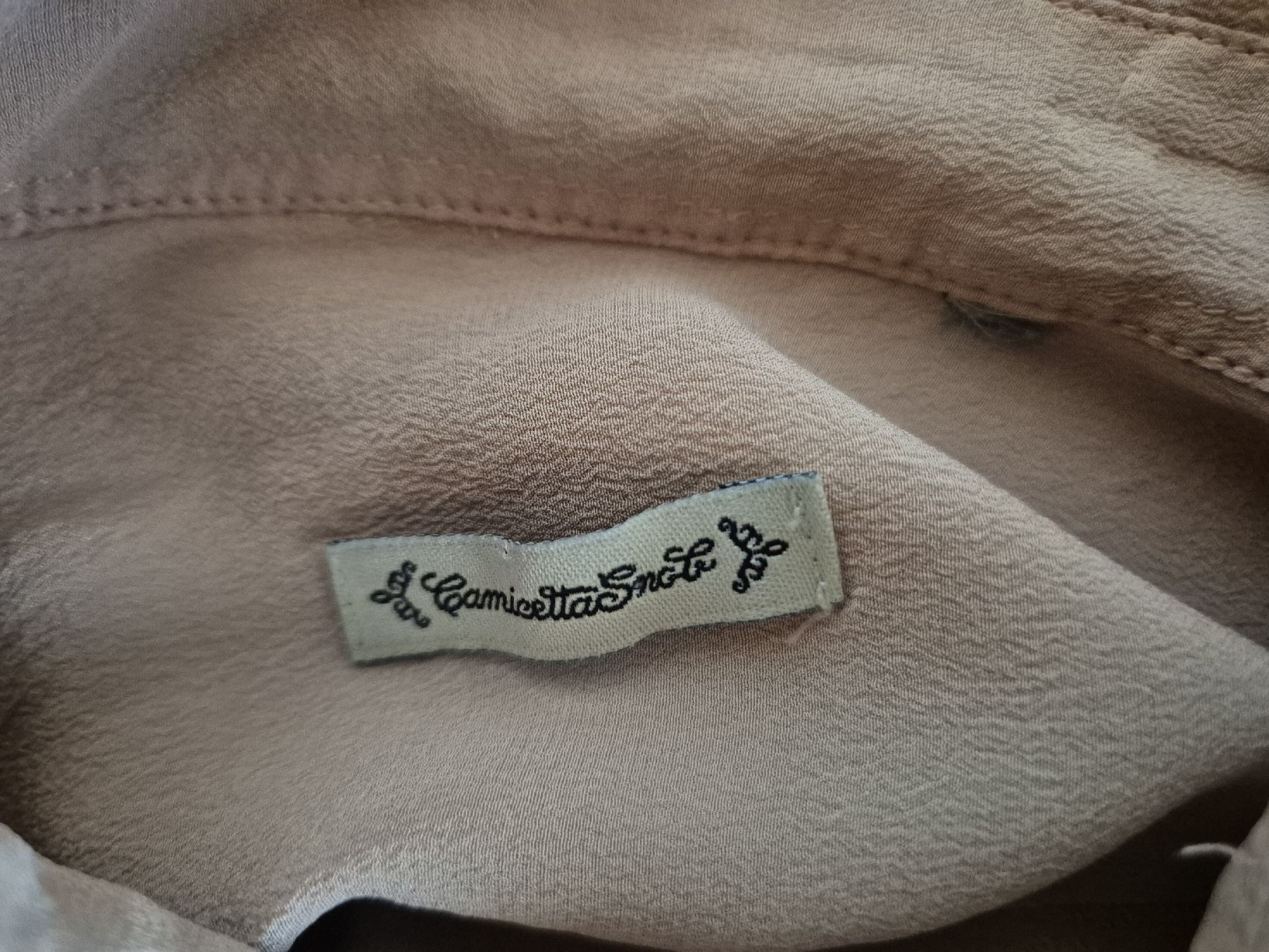 Camicette: Camicetta Snob Seiden-Bluse Langarm Nude-Rosa Gr. S – Usato da Affoltern am Albis venduto da Diana888 2