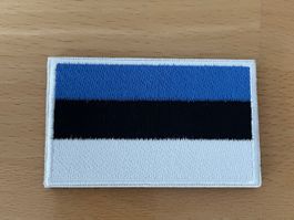 Estland Flagge Patch Sticker Aufnäher mit Klettverschluss