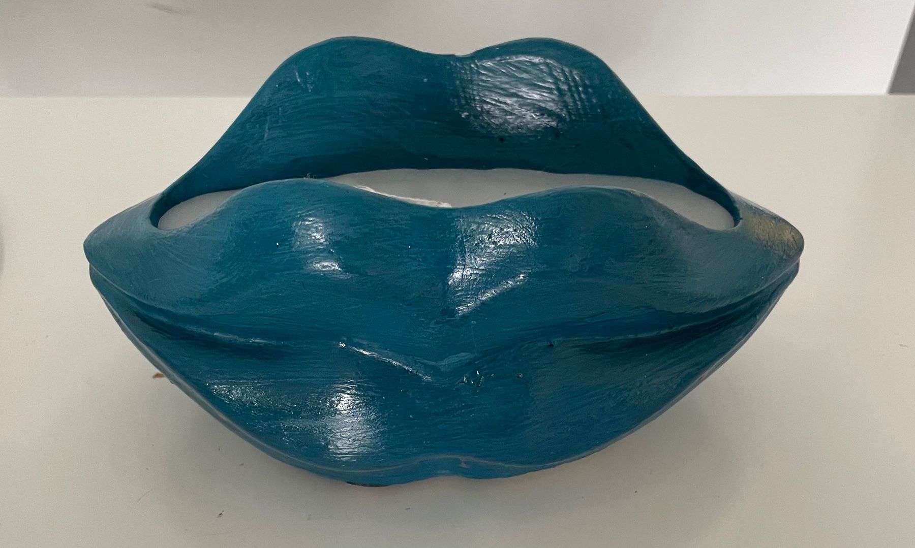 Candele: Blumentopf-Kerze Lippe Tyrkis Dekoration – Nuovo e nell'imballaggio originale da Au ZH venduto da Jaggy4 2