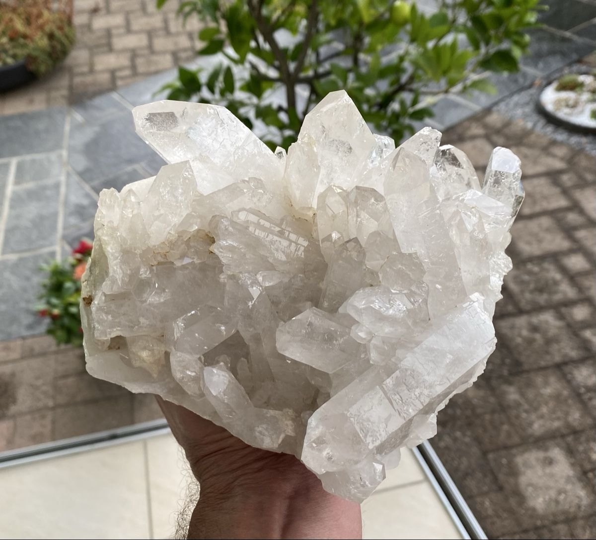 Mineralien & Heilsteine: Grosse Bergkristall Stufe Schweiz  – Gebraucht aus Selzach von 321compac 3