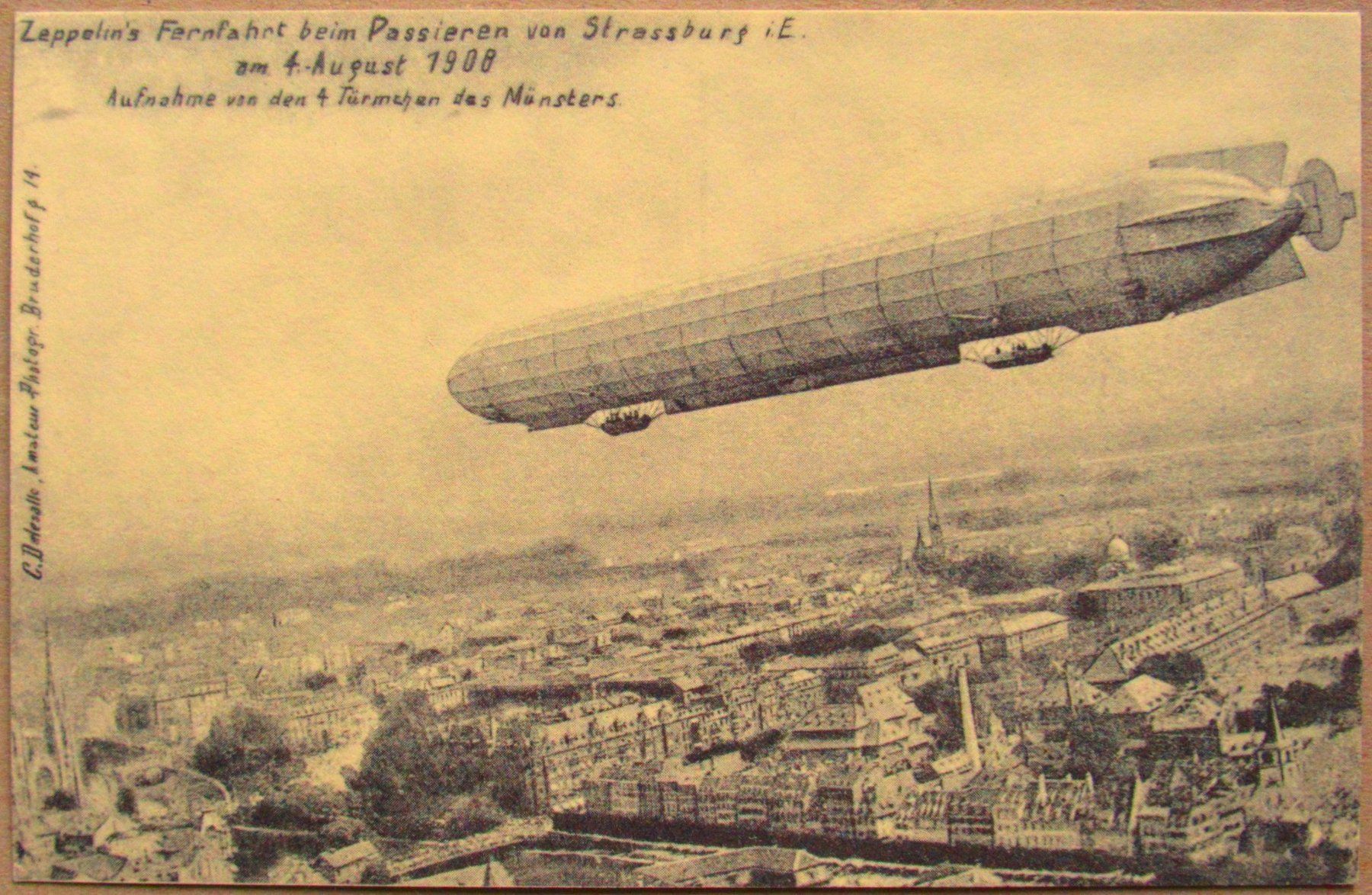 Cartoline postali: 2 AK ZEPPELIN Strassburg + 5er-Bild – Nuovo (secondo la descrizione) da Lohn-Ammannsegg venduto da rrrikko 1