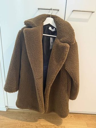 Mango Teddy Mantel Braun