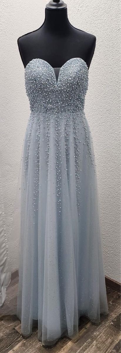 Robes: Abendkleid perlenbesetzt hellblau Grösse 36 NEU – Neuf avec emballage d'origine à Schlatt ZH par INVA00