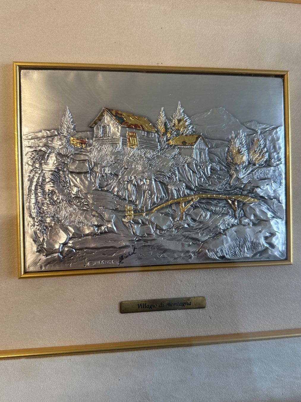 Cornici: Italienischer Handwerksrahmen aus echt 925 Silber & 23K Gold – Usato da Pratteln venduto da Cartonsducoeur_bl 4