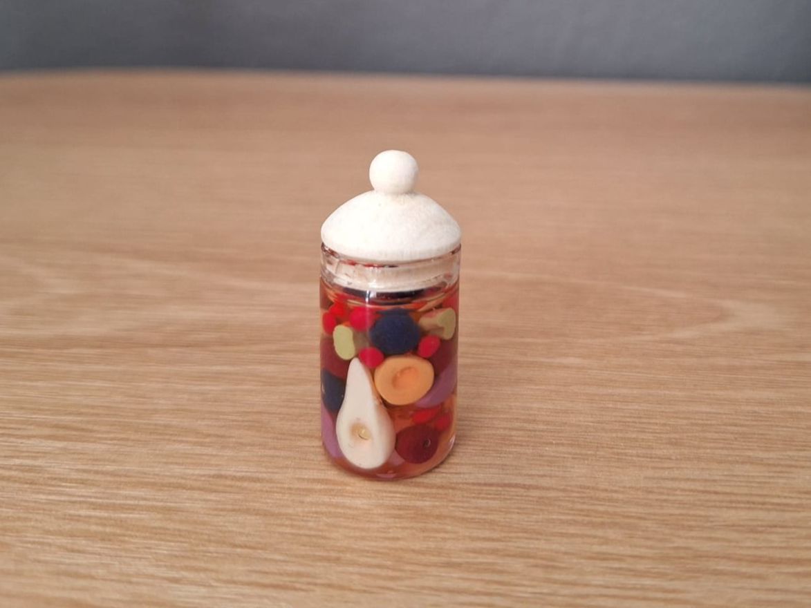 Case e mobili per bambole: Handmade Rumtopf – Nuovo (secondo la descrizione) da Zürich venduto da HandmadeTinyFood 4