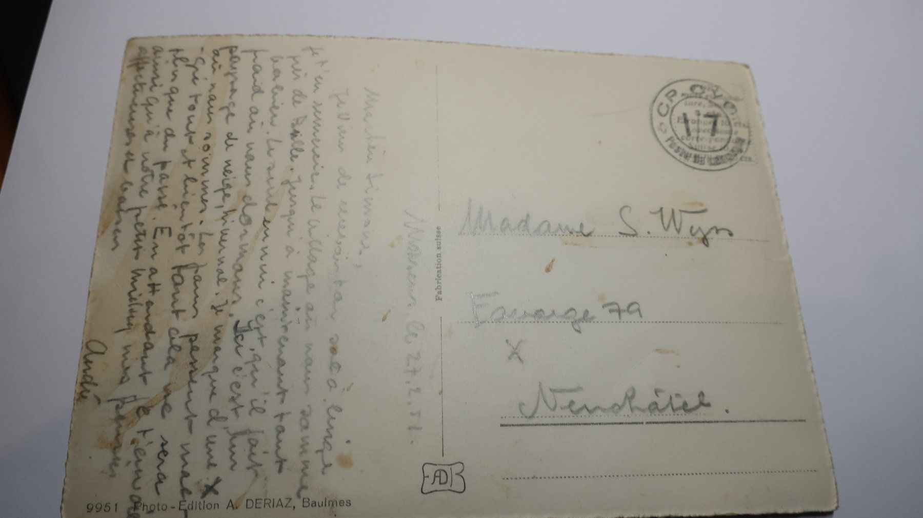 Cartoline postali: Marsens et le lac de Gruyère – Difettoso da Cormoret venduto da Pascalll2001 5