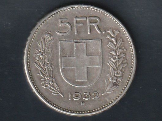 Tutti le monete: 5 Franken 1932 – Usato da Rorschacherberg venduto da fratovi2