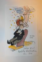 Neue Fundschätze Kunst Röbi Wyss original Zeichnung  Unikat